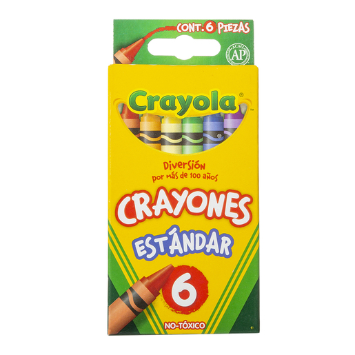 Crayones Crayola redondos estándar con 6 | CRAYONES REDONDOS