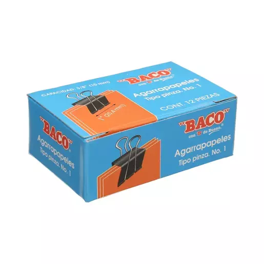 Sujeta documentos BACO No. 1 25.4 mm caj